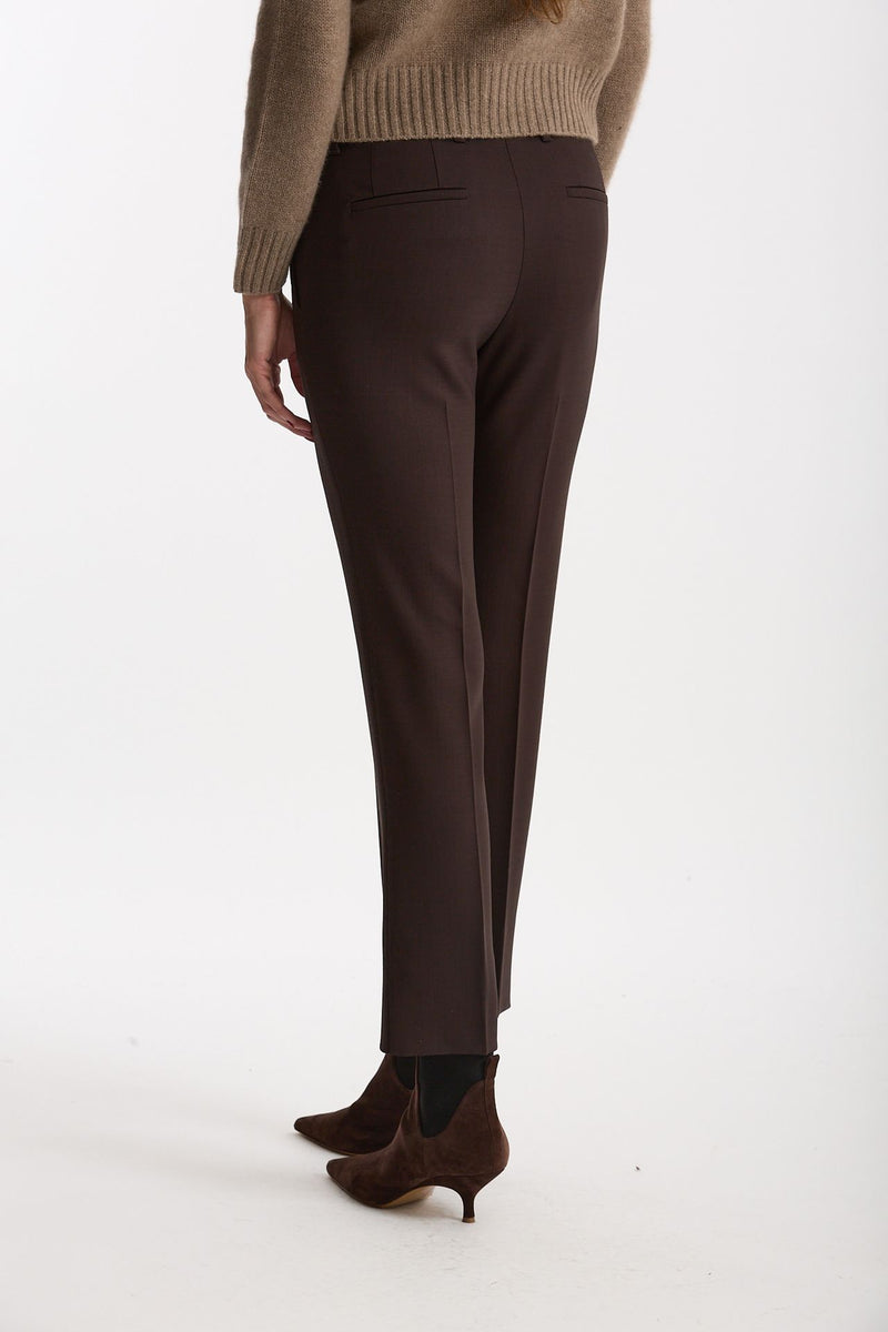 Pantalone slim KIMAMA marrone donna Incotex - 2