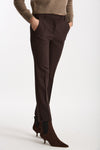 Pantalone slim KIMAMA marrone donna Incotex - 4