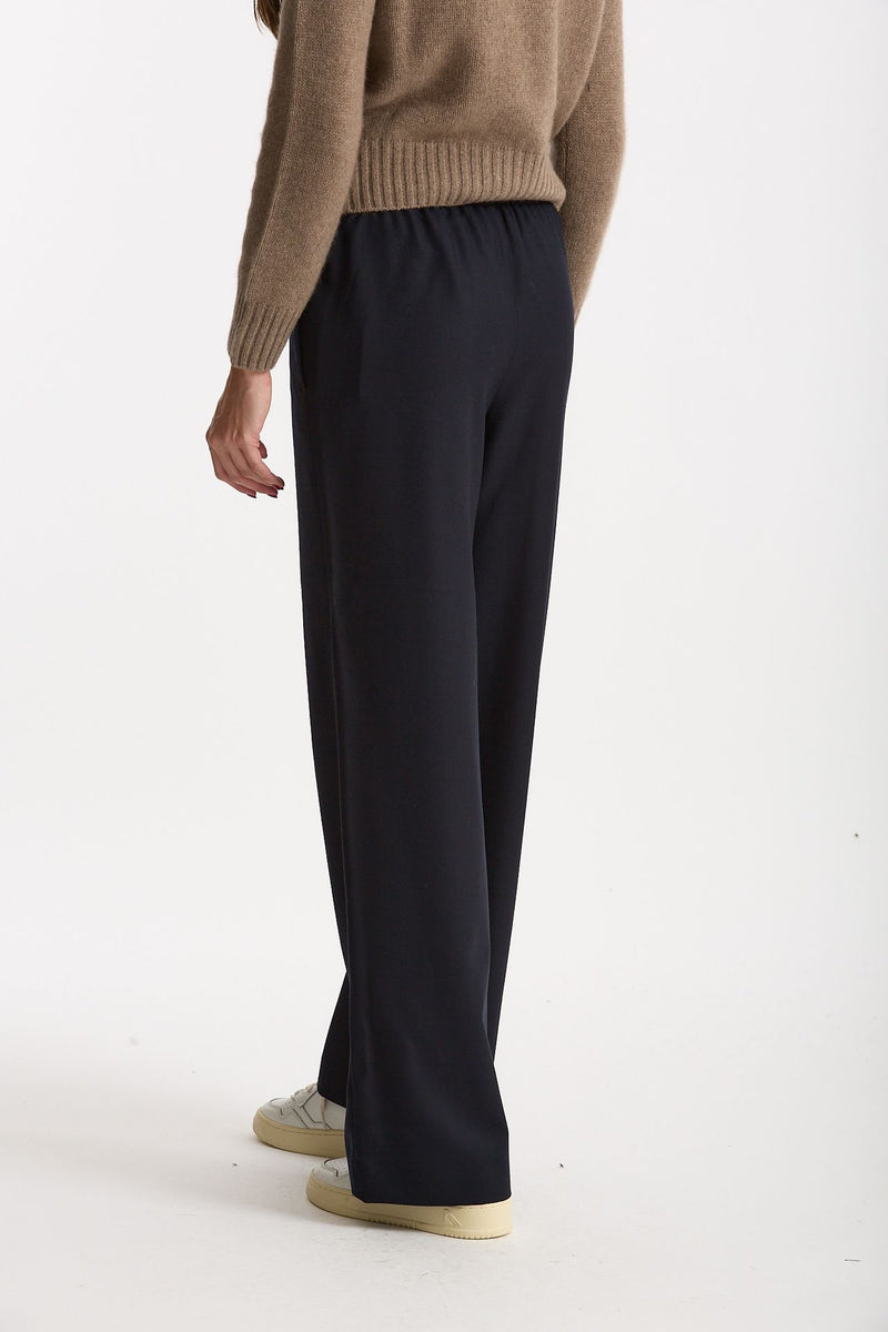 Pantalone ARLYS in flanella di lana marrone e blu donna Incotex - 2