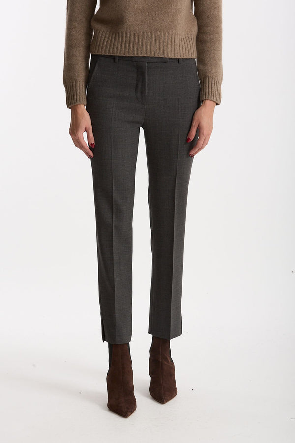 Pantalone slim KIMAMA antracite donna Incotex