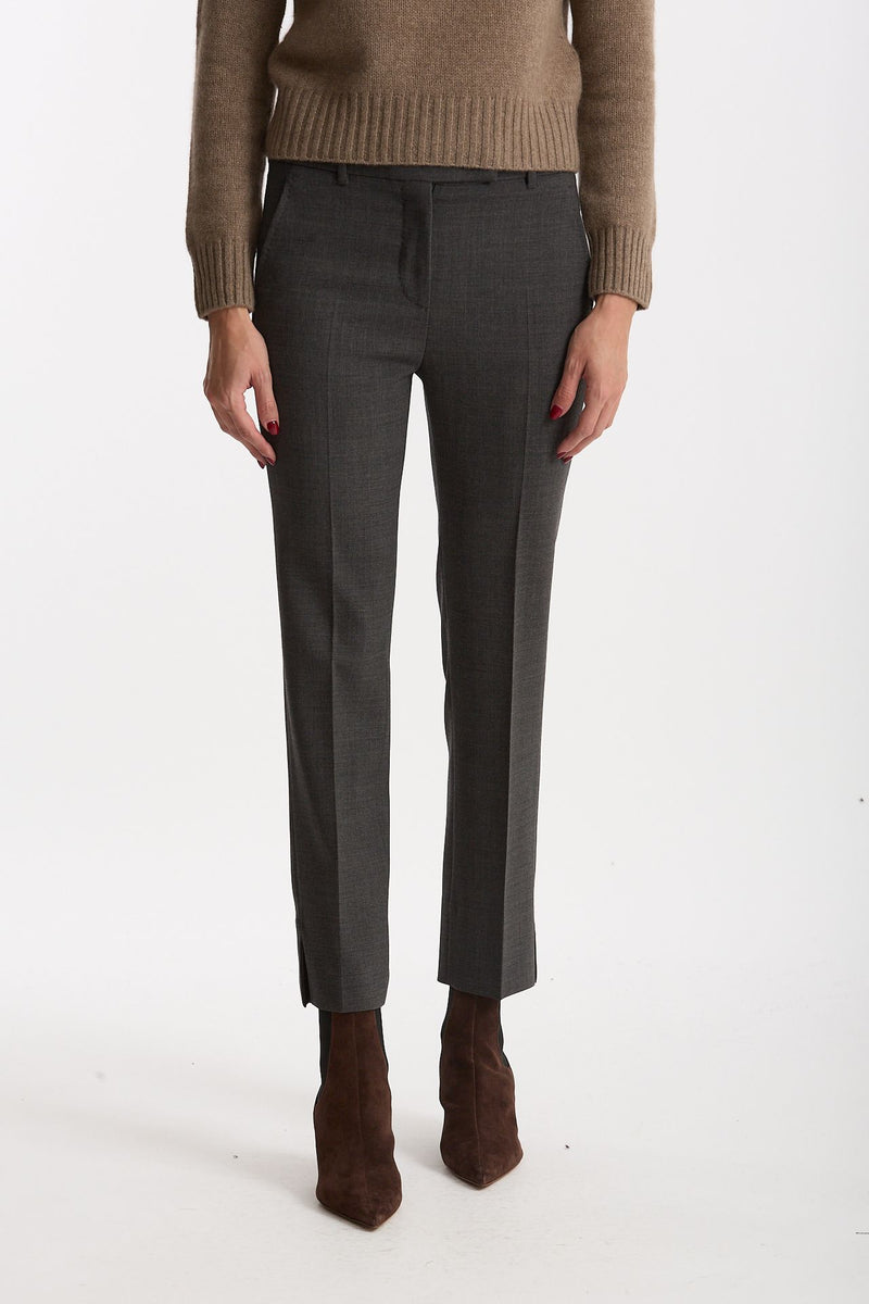 Pantalone slim KIMAMA antracite donna Incotex - 1