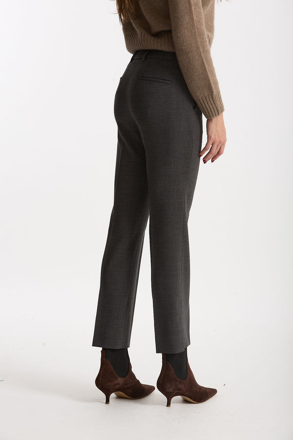 Pantalone slim KIMAMA antracite donna Incotex