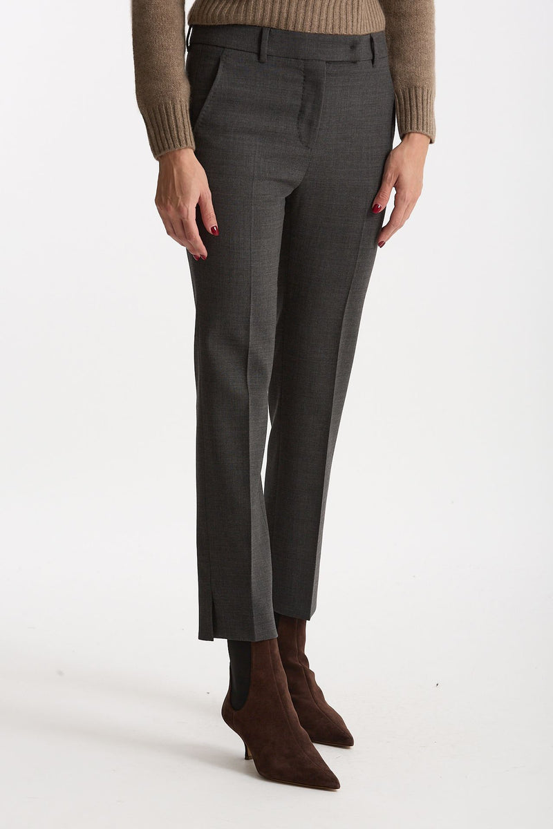 Pantalone slim KIMAMA antracite donna Incotex - 3