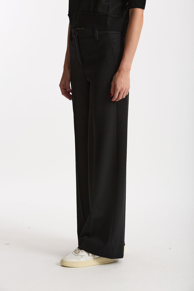 Pantalone ampio NEERA nero donna Incotex - 3