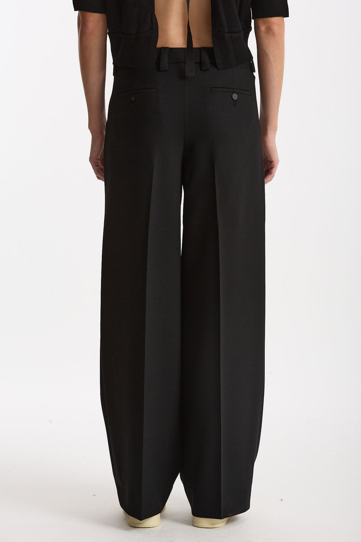 Pantalone ampio NEERA nero donna Incotex - 4