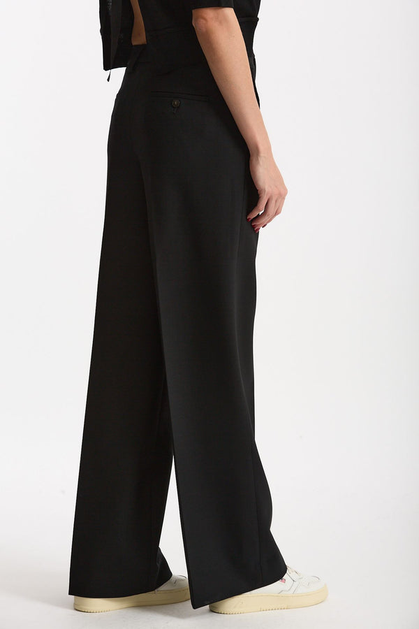 Pantalone ampio NEERA nero donna Incotex