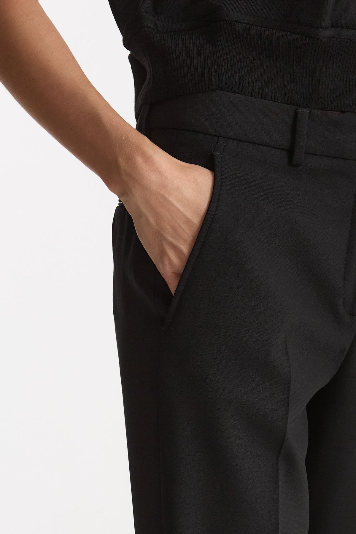 Pantalone dritto NEVET nero donna Incotex - 5