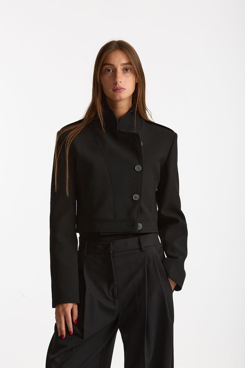 Giacca crop MOV nero donna Iro - 1