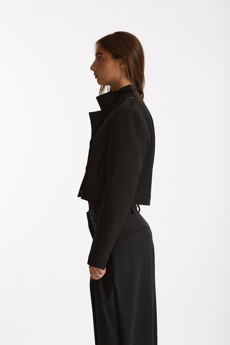 Giacca crop MOV nero donna Iro - 2