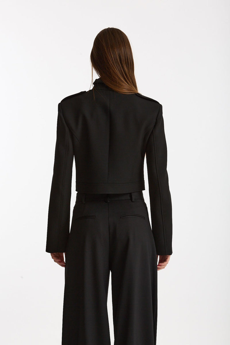 Giacca crop MOV nero donna Iro - 3
