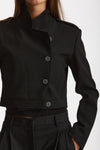 Giacca crop MOV nero donna Iro - 5