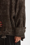 Giubbino over INJA tweed marrone e panna donna Iro - 6