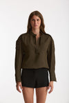 Over shirt MEKKY verde militare donna Iro - 1