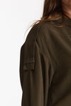 Over shirt MEKKY verde militare donna Iro - 4