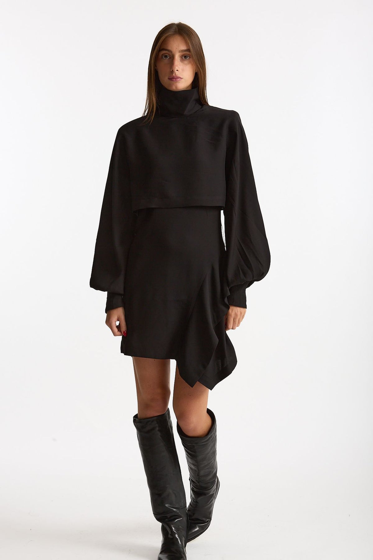 Abito asimmetrico VOGGY nero donna Iro - 6