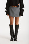 Gonna corta MIXY grigio chiaro donna Iro - 1