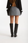Gonna corta MIXY grigio chiaro donna Iro - 5