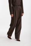 Pantalone vita alta pinces marrone donna Iro - 2