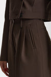 Pantalone vita alta pinces marrone donna Iro - 4