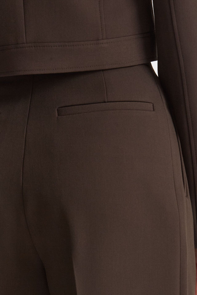 Pantalone vita alta pinces marrone donna Iro - 5