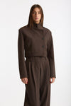 Giacca crop MOV marrone donna Iro - 4