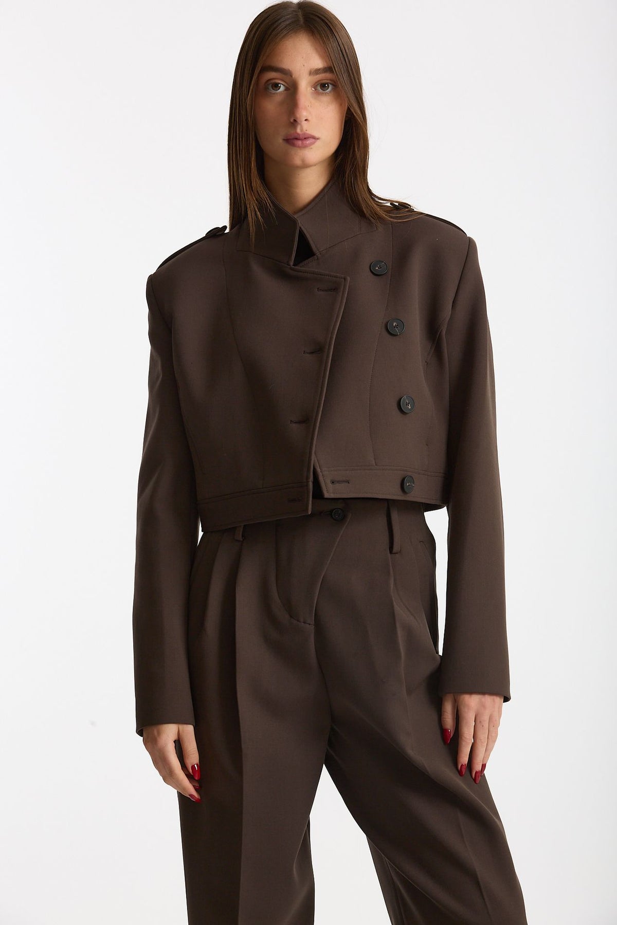 Giacca crop MOV marrone donna Iro - 7