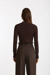 Maglia polo in viscosa marrone donna Iro - 3