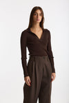Maglia polo in viscosa marrone donna Iro - 4