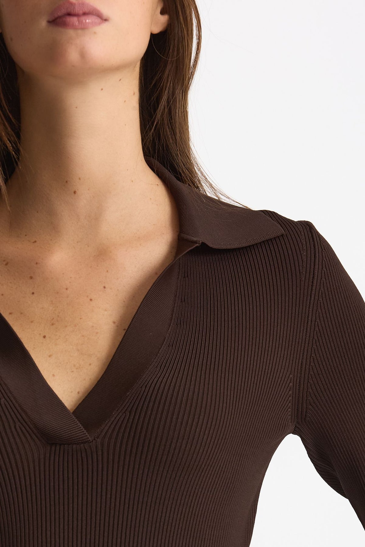 Maglia polo in viscosa marrone donna Iro - 5