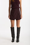 Short pannello Vita alta burgundi donna Iro - 3