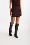 Short pannello Vita alta burgundi donna Iro - 1