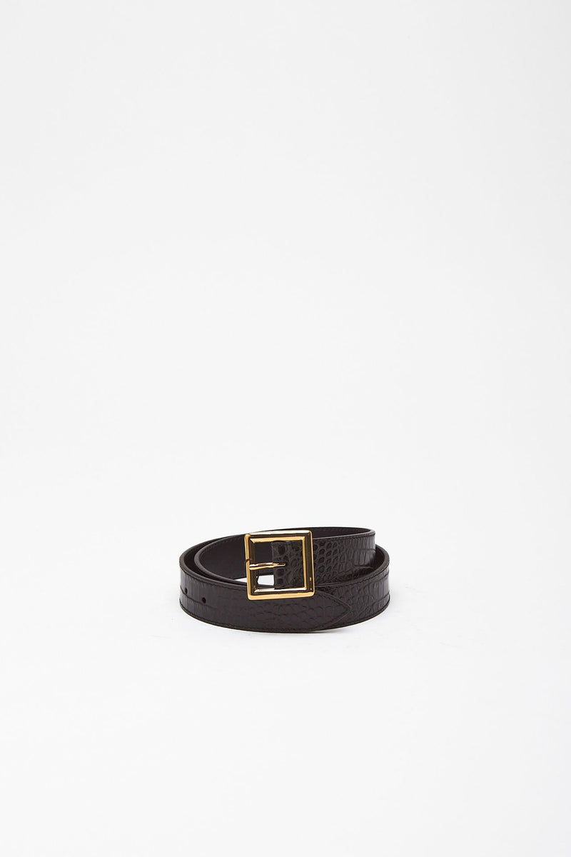 Cintura in pelle DELPHIS BELT nero donna Kate-cate - 1