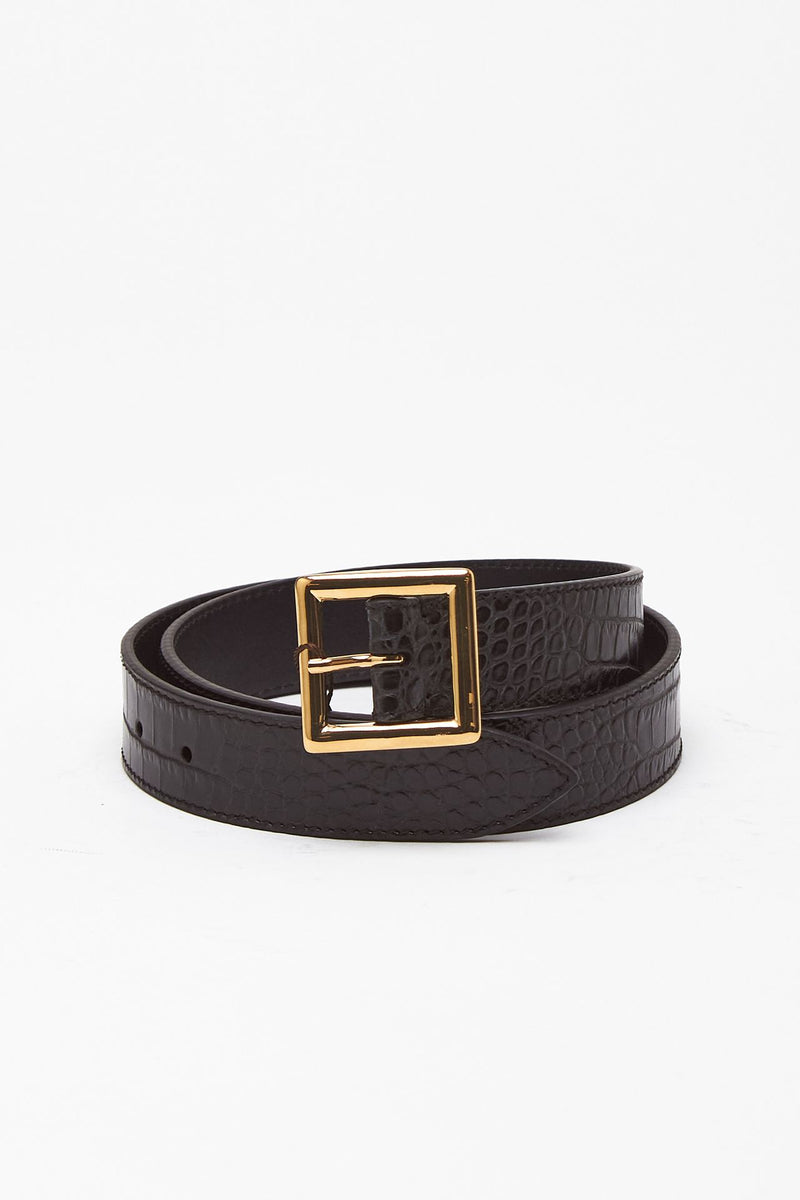 Cintura in pelle DELPHIS BELT nero donna Kate-cate - 2