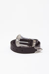 Cintura in pelle BUTTON BELT nero donna Kate-cate - 2