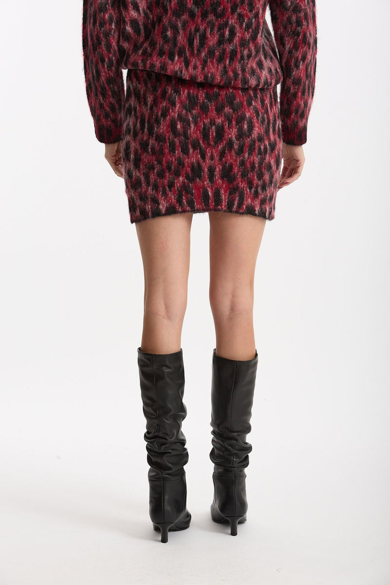 Gonna in maglia maculata jacquard donna Laneus - 3
