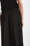 Pantalone in fresco lana nero donna Laneus - 2