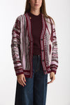 Cardigan over-fit in jacquard donna Laneus - 5