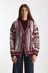 Cardigan over-fit in jacquard donna Laneus - 6