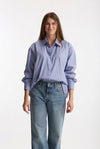Camicia oversize azzurro fantasia donna Marsēm - 1