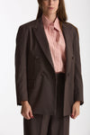 Tailleur giacca doppiopetto marrone donna Marsēm - 2