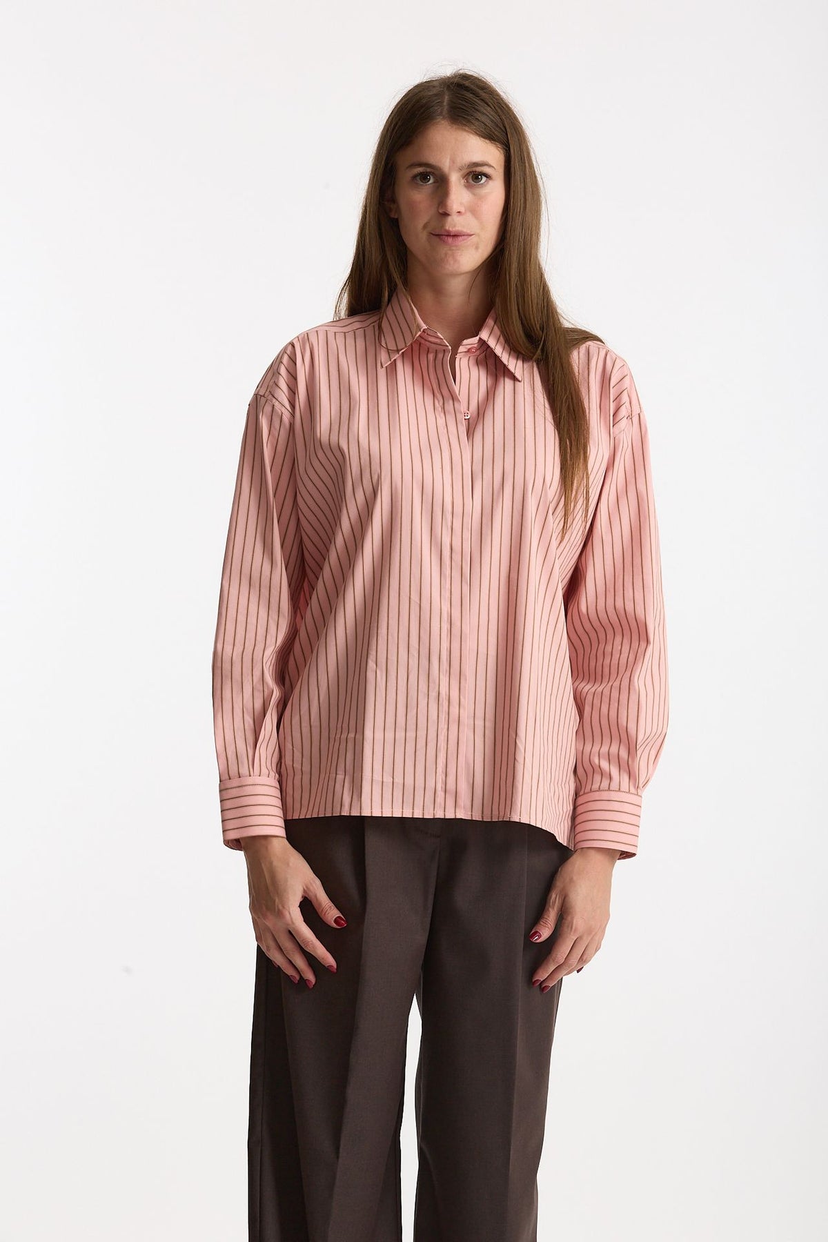 Camicia oversize rosa donna Marsēm - 3