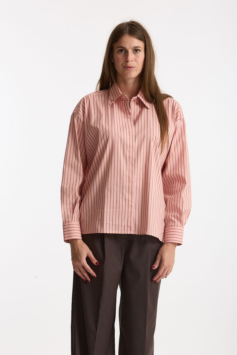 Camicia oversize rosa donna Marsēm - 3