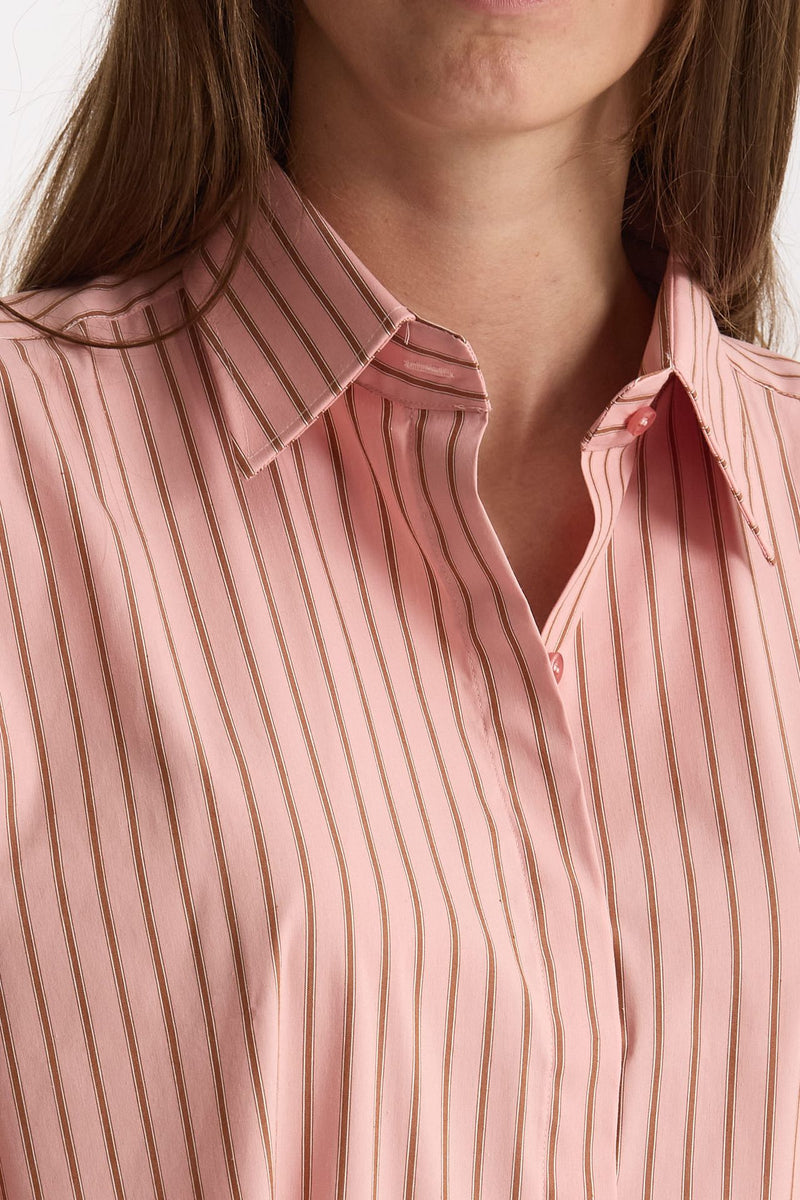 Camicia oversize rosa donna Marsēm - 4