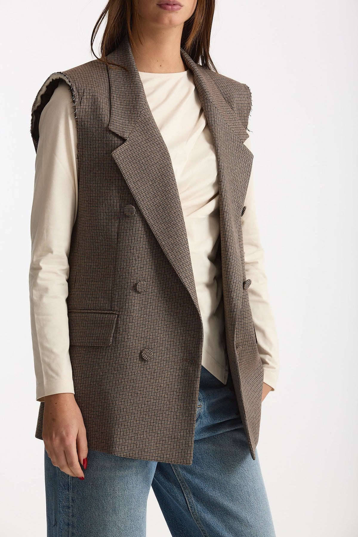 Gilet in principe di Galles donna Marsēm - 1