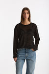 Maglia semitrasparente nero donna Marsēm - 1