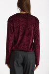 Maglia semitrasparente bordeaux donna Marsēm - 4