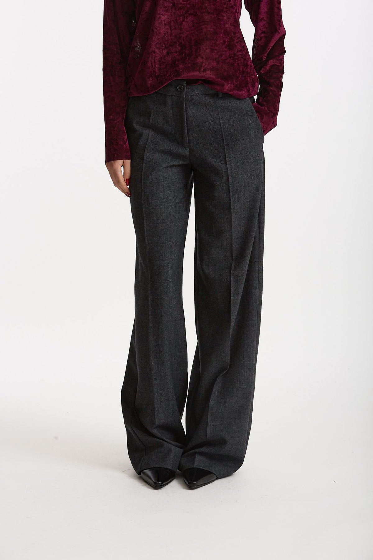 Pantalone ampio grigio donna Marsēm - 2