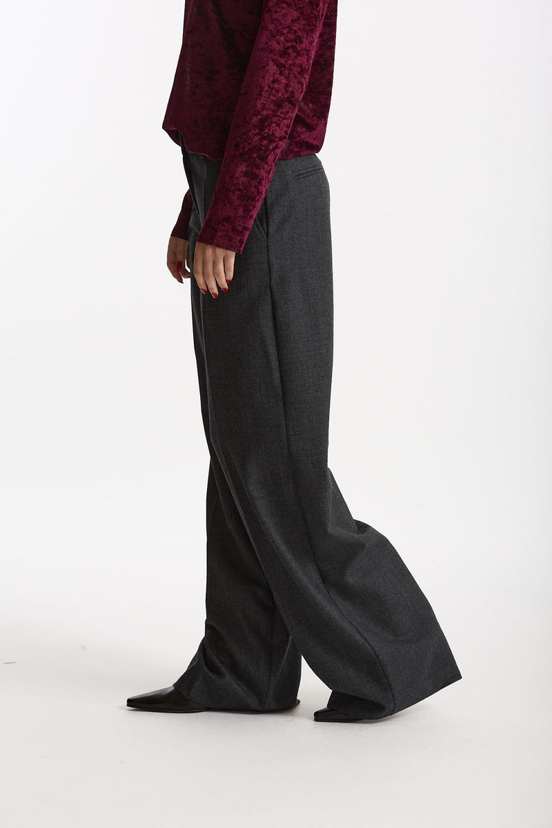 Pantalone ampio grigio donna Marsēm - 3