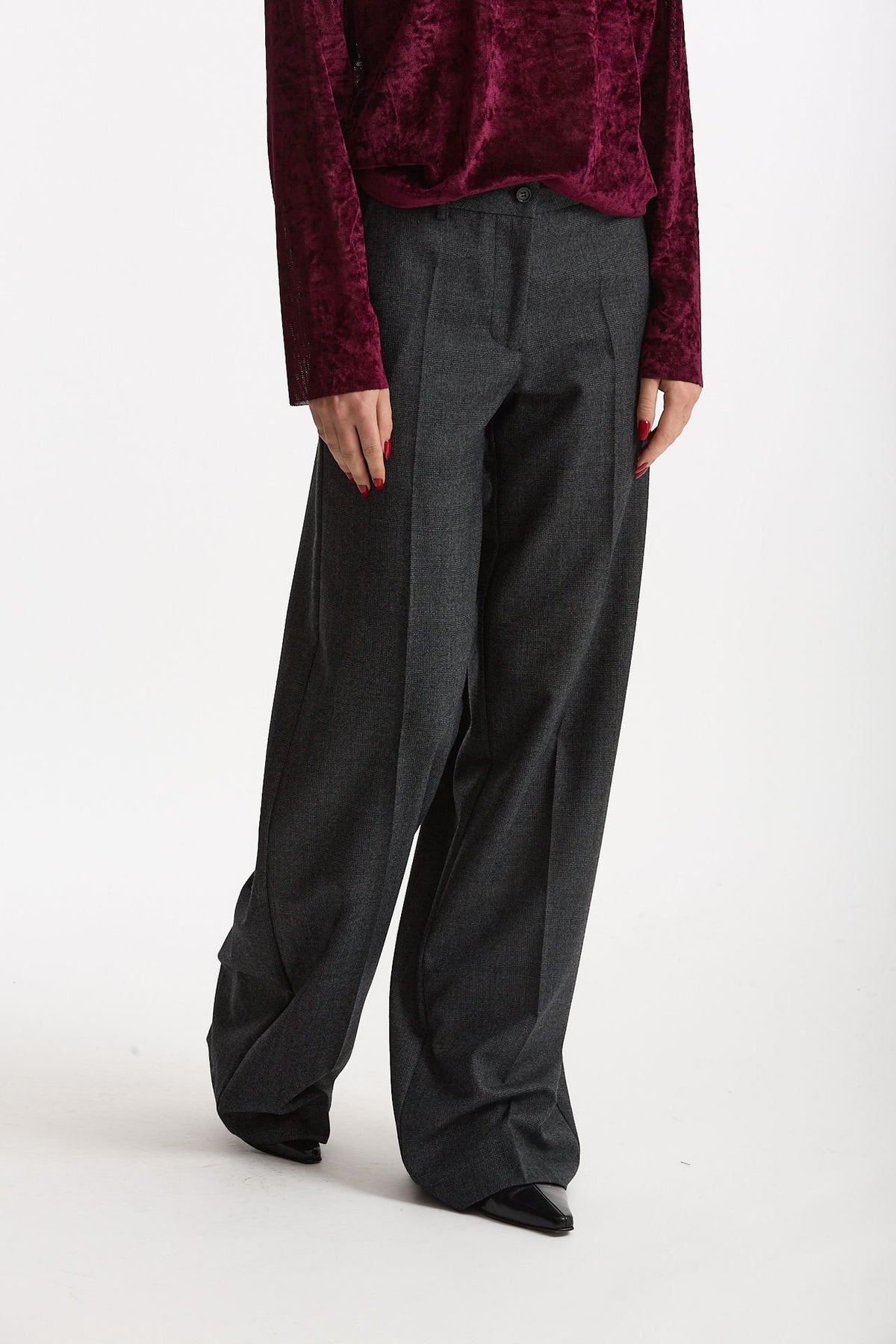 Pantalone ampio grigio donna Marsēm - 1
