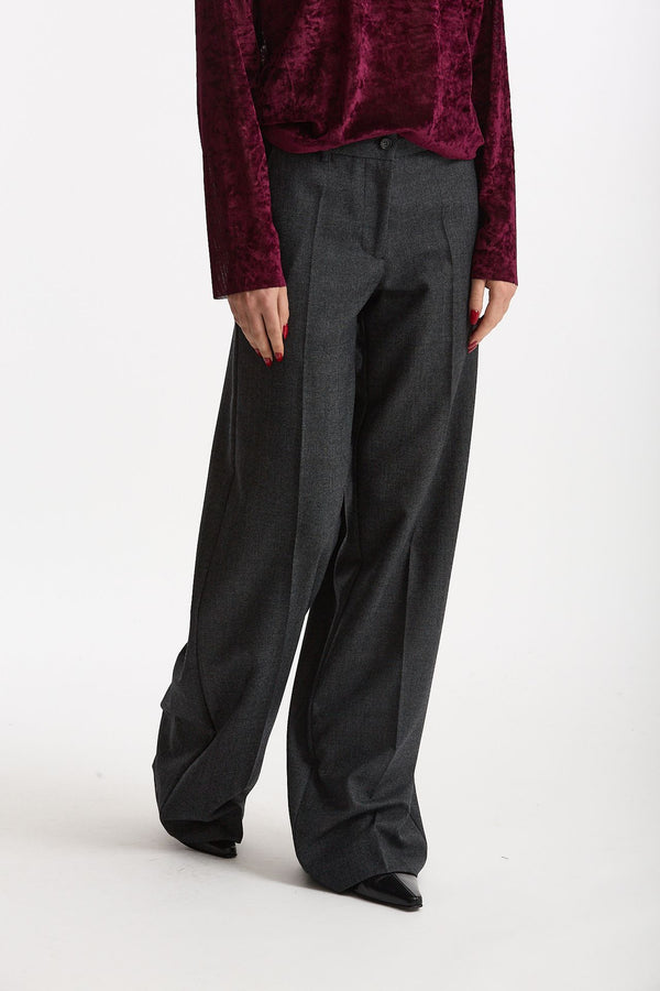 Pantalone ampio grigio donna Marsēm